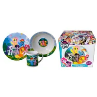 Набор "My Little Pony" 3 пр.: кружка 240 мл, миска 18 см, тарелка 19 см в под. уп. арт.MLPS3-2