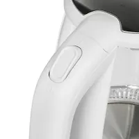 Чайник DELTA LUX DL-1204W, корпус из жаропр. стекла, белый, 2200Вт, 1,7л