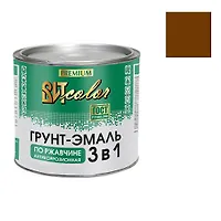 Грунт-эмаль по ржавчине 3 в 1 ВИТ color (шоколад 2,6 кг "ЦАРИЦЫНСКИЕ КРАСКИ")