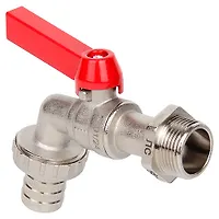 Кран шаровой Tebo поливочный с латунным штуцером НАР 1/2" (7/56)