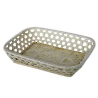Корзина настольная прямоугольная Д240 Ш180 В50, натуральный арт.DC07