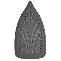 Утюг Аксинья КС-3004 черный с красным, 2200 Вт, антипригар., самоочистка, паровой удар