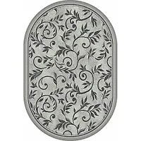 Ковер "SILVER" 80*150 овал - d230 LIGHT GRAY