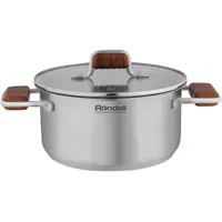 Кастрюля Rondell Fjord RDS-1792 5.2л. d=24см (с крышкой) стальной