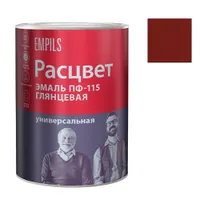 Эмаль "Расцвет" "Универсальная" вишневая 0.9 кг. (7040)