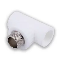 Тройник переходной с наружной резьбой 20х3/4"х20 (45/15) (Valfex) БЕЛЫЙ