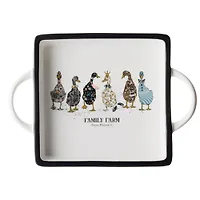 Блюдо с ручками Lefard Family farm квадратное 25,5*18*4 см