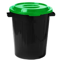 Бак для мусора IDEA 60л ярко-зеленый М2393