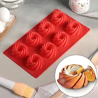 Форма для выпечки 8 ячеек "Немецкий кекс.Вихрь" 28,5х17х3,5 см (d=5,7 см) цвет МИКС арт.1264094 г.Ек