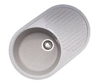 Мойка GranAlliance G-30   (725 х450мм) серая с сифоном