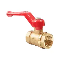 Кран шаровой латунный OPTIMA для ВОДЫ VALFEX 11Б27фт1М ВР/ВР ручка-рычаг,  3/4" (72/18)