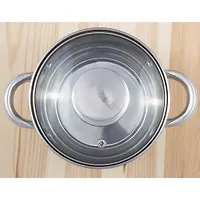 Набор кастрюль 4 предмета (1,1л, 1,7л) из нержавеющей стали (100003)