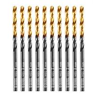 Сверло по металлу, 3 мм, HSS-Tin, Golden Tip, 10 шт.// Denzel арт.717205