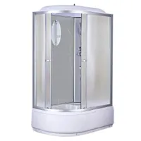 Душ.кабина HD-KU12080VFR 120x80х215 без г/м, риф.зад.стекла, риф.перед.стекла, выс.под.без электр..