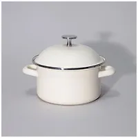 Кастрюля agness эмалированная с эмал.крышкой серия "Charm" 1.8 л, 18*9,5 см 934-594