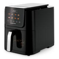 Аэрогриль BRAYER 2041BR, 1500Вт, 5л, t. 200С, съемная решетка, таймер, LCD-дисплей, 8 программ