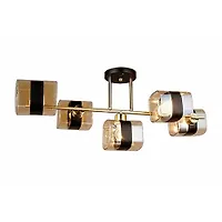 ESCADA Потолочный светильник Escada 654/5PL E27*60W Gold/Black