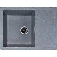 Мойка GranAlliance G-25 (645 х505мм) темно-серая с сифоном