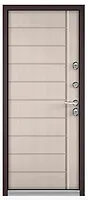 THERMAL MP (Шоколад букле (порог) ,МДФ Бьянко ларче) 2050х960 правая 99,6кгя