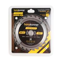 Пильный диск по дереву ArmorPiercing Hanskonner 190x30/20мм, 24 зуба H9025-190-30-24