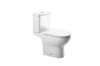 Унитаз-компакт EvaGold EG303T безободковый круговой смыв, сиденье тонкое ДП, гориз. выпуск