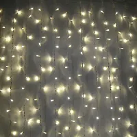 Светодиодный занавес KOC_CUR100LED_W_IP (белый, 2*0,5+3м, 8 режимов мигания)