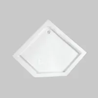 Поддон акриловый ABS12 90х90х15 трапеция (с сифоном)