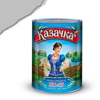 Эмаль ПФ-115 серая 0,9 кг. "КАЗАЧКА"