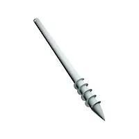 Свая винтовая ОЦИНКОВАННАЯ с коническим наконечником 89*3/250*4/2500 RAL 7040 серый