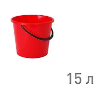 Ведро "РОМАШКА" 15 л КРАСНЫЙ