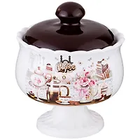 Сахарница "Coffee" 600 мл. 13*13*16 см. 358-1327