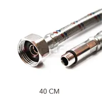 Гибкая подводка для смесителей VALFEX нерж.сталь М10*18-1/2" 40 см (100)