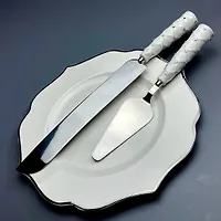 Набор для торта лопатка и нож СЕВЕРНОЕ СИЯНИЕ в под. уп (х18)Керамика арт.110120