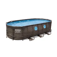 Бассейн овальный с набором 427х250х100 см Power Steel Swim Vista Series II Bestway 56714 арт.006263