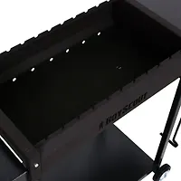 BOYSCOUT Мангал 1220x490x800 мм с 2-мя столиками, дровницей и кочергой на колесах, сталь 2 мм. / 1 6