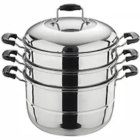 BE-085 Мантоварка-пароварка нерж.сталь d=28cm (4)