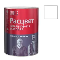 Эмаль "Расцвет" "Универсальная" белая матовая 0,9 кг. (2306)