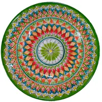 Ляган Салатовый (блюдо для плова) круглый, 34см. Узбекистан