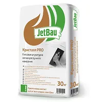 Гипсовая штукатурка легкая ручного нанесения "КРИСТАЛЛ PRO JetBau" , 30 кг