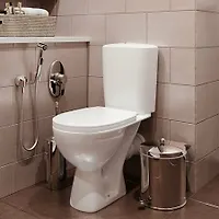 Унитаз-компакт "ФОБОС" home de luxе c 2-х уровневой арматурой, сиденьем и болтами крепления
