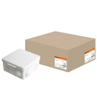 Распаячная коробка ОП 100х100х55мм, крышка, IP54, 8вх. TDM (SQ1401-0113)