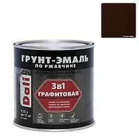 Графитовая ГРУНТ - ЭМАЛЬ по ржавчине "DALI" (0,75л/6 шт) - темная медь (20665)