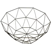 Ваза для фруктов, 1 ярус, металл, 27х11 см, Y4-4941, черная (396108)