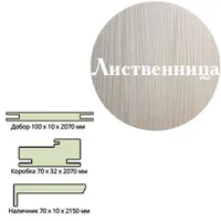 Наличник телескоп 3D-Line прямой (70*8*2150) лиственница  Леском