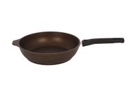 АП Сковорода 220/50мм со съемной руч. (кофейный мрамор)  арт.смк222а "Kukmara"