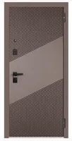 COMFORT PP (Графит букле, МДФ Эмаль капучино 9Е-163,МДФ Эмаль светло-серая 9Е-163) 2050х860 правая