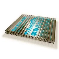 Сотовый поликарбонат 2,1м x 6м x 8мм Бронза SKYGLASS