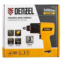 Ударный пневмогайковерт IW1500SP, 1/2", 8800 об/мин, 1490 Нм// Denzel арт.57474