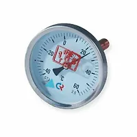 Термометр биметаллический БТ-21.211 -40+60С Дк100 L=100 G 1/2 осевой Росма