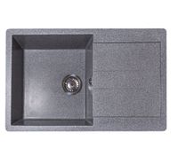 Мойка GranAlliance G-40 (765 х490мм) темно-серая с сифоном